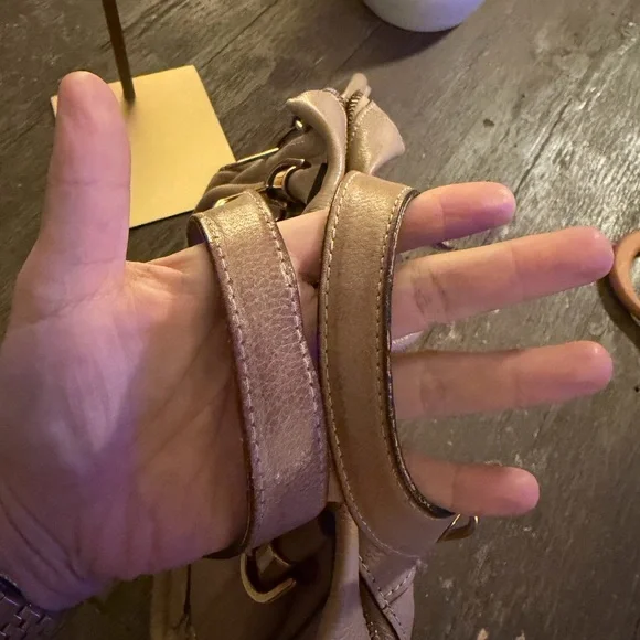 Chloé Beige Leather Paraty Satchel Bag w/ Detachable Strap - Picture 6 of 9